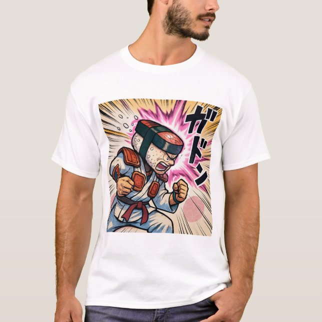 Camiseta Spam-Musubi Samurai (Anverso)