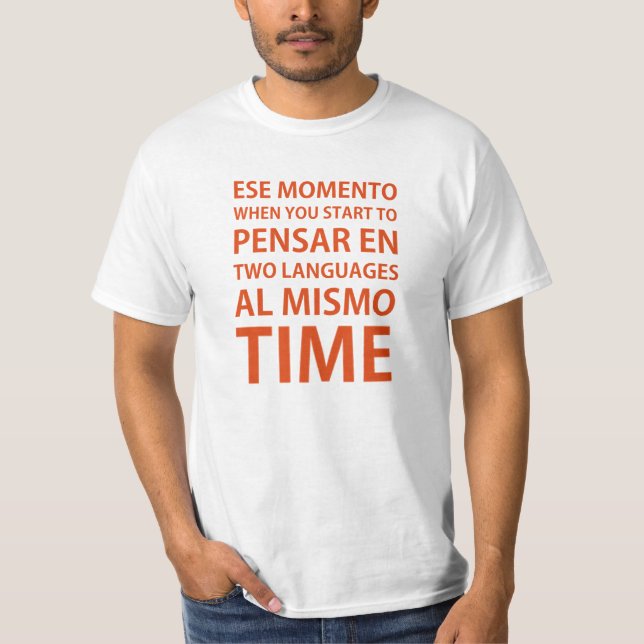 Camiseta Spanglish (ed. barata) (Anverso)