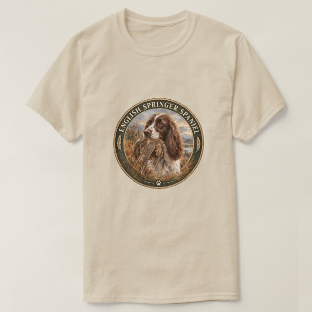 Camiseta Spaniel de Springer Inglés (Diseño del anverso)
