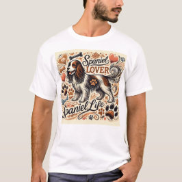 Camiseta Spaniel Lover - Colección Retro Vibes