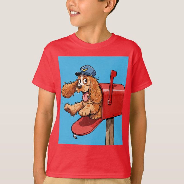 Camiseta Spaniel Postman, de Natasha Us (Anverso)