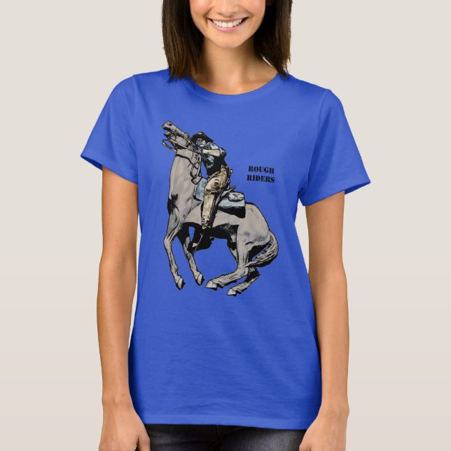Camiseta Spanish American War Rough Riders Soldier on Horse (Anverso)