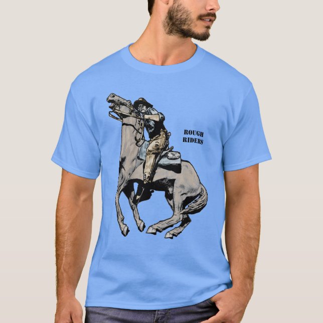 Camiseta Spanish American War Rough Riders Soldier on Horse (Anverso)