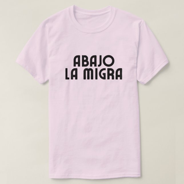 Camiseta Spanish Language Down With ICE (Diseño del anverso)