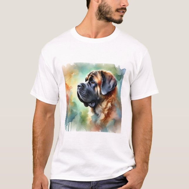Camiseta Spanish Mastiff 110724AREF107 - Watercolor (Anverso)