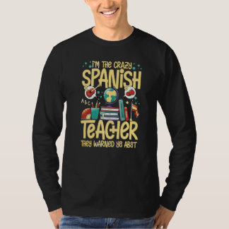 Camiseta Spanish Teacher Spain Flag Language Lesson Student