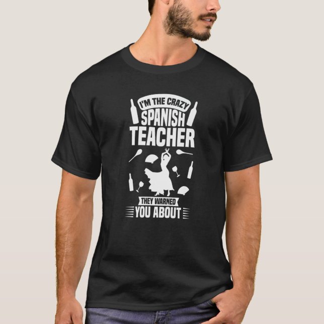 Camiseta Spanish Teacher Spain Flag Language Lesson Student (Anverso)