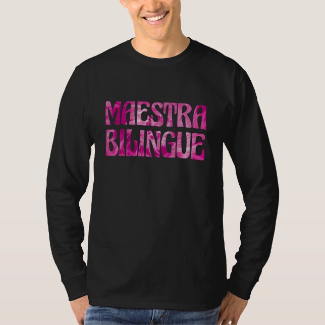 Camiseta Spanish Teacher Tie Dye Maestras Maestra Bilingue (Anverso)