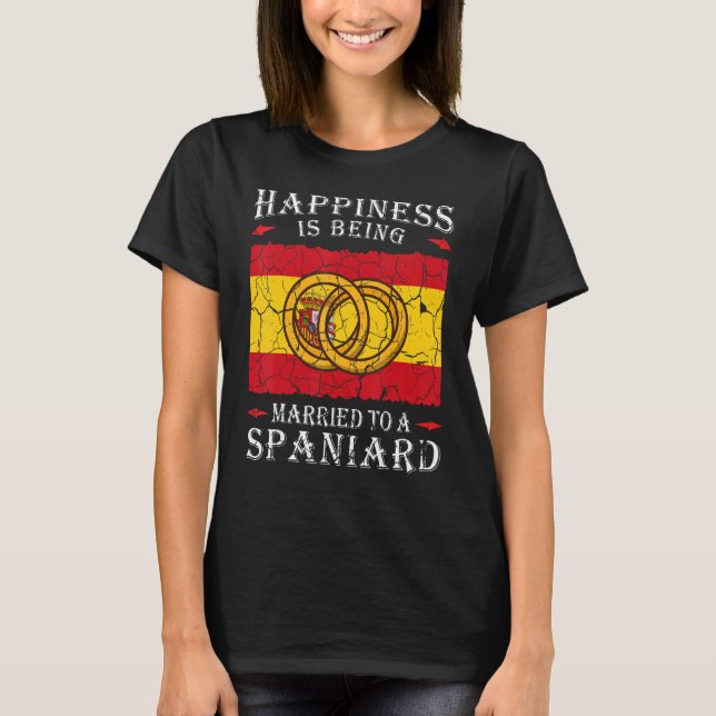 Camiseta Spanish Wedding Kingdom of Spain Roots Spaniard Fl (Anverso)