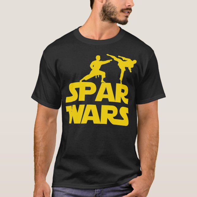 Camiseta Spar Wars  for Karate Taekwondo MMA Martial Arts (Anverso)