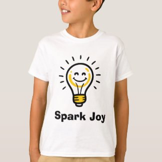 Camiseta Spark Joy Light Bulb Graphic Positive Vibes