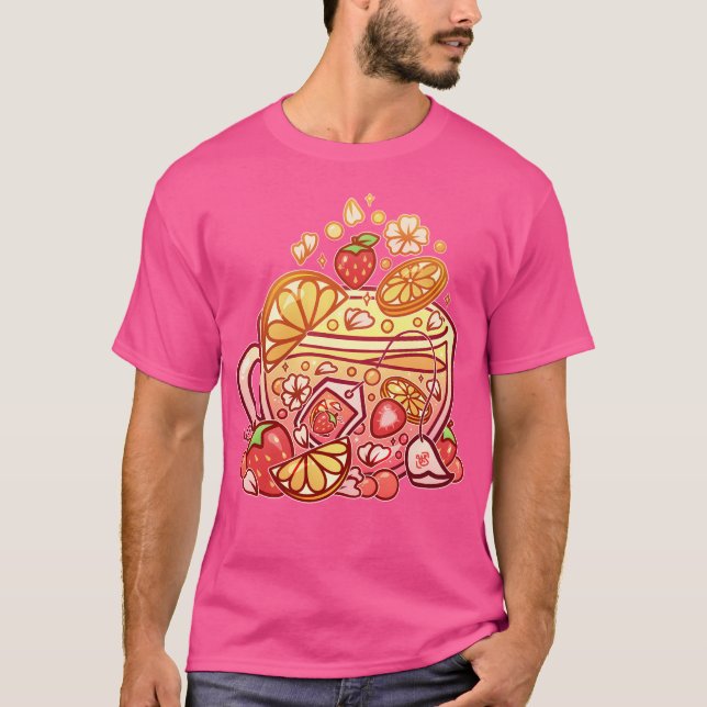 Camiseta Sparkerry Strawberry Lemonade Teacup (Anverso)