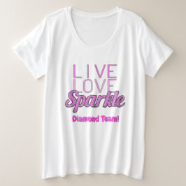 Camiseta Sparkke comillas purpurina efecto añadir texto ros