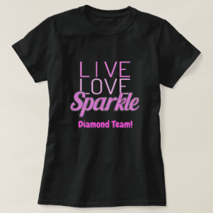 Camiseta Sparkke comillas purpurina efecto añadir texto ros
