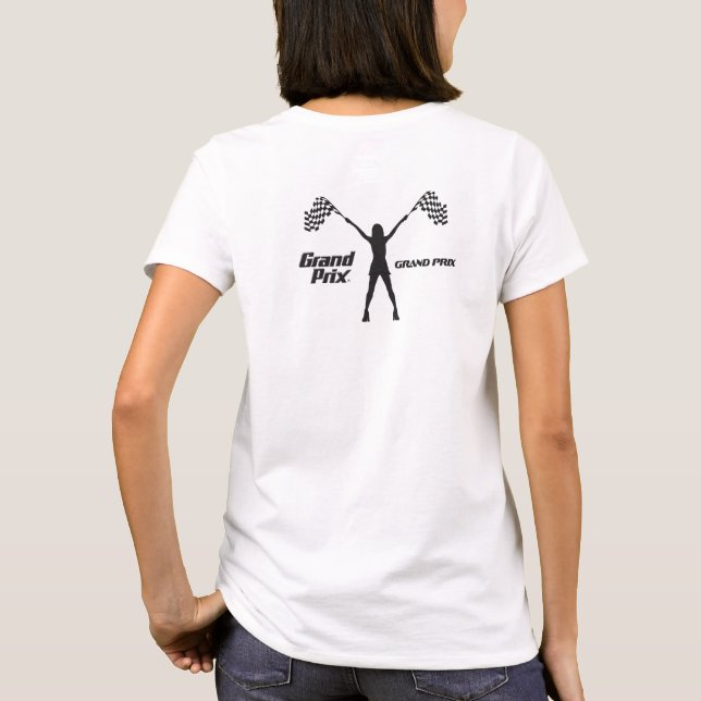 Camiseta SPARKLE 4 Race Car Flag Chica Love (Reverso)