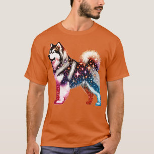 Camiseta Sparkling Alaskan Malamute TShirt