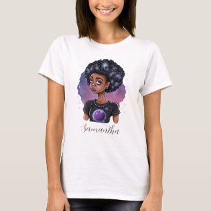 Camiseta Sparkling Elegant Afro Woman