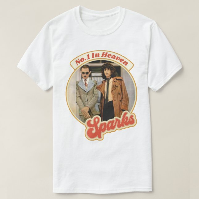 Camiseta Sparks band, Sparks hermanos, Ron Mael (Diseño del anverso)