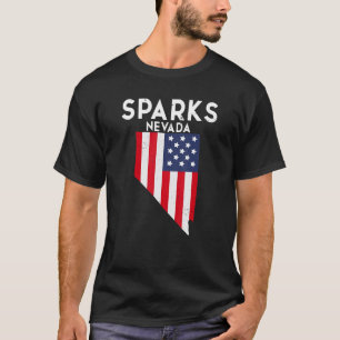 Camiseta Sparks Nevada EE. UU. Estado América Viajes Nevada