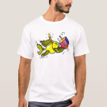 Camiseta Sparky Hanuka Fish - Dibujo de una cura cómica<br><div class="desc">"Hanukkah Fish" es un magnífico regalo cómico. El pez amarillo pardullón está sosteniendo un dreidel y usando una corona parecida a una vela :) Es un regalo perfecto para un Hanukkah perfecto. Este magnífico regalo se presenta en una serie de regalos a juego como: Tarjetas de felicitación, tarjetas postales, sellos...</div>