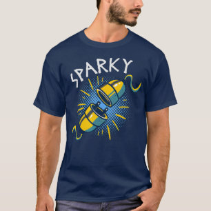 Camiseta Sparky un regalo gracioso para los electricistas