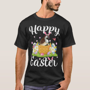 Camiseta Sparrow Bird Easter Huevo de caza Floral Sparrow E