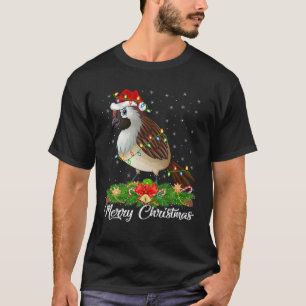 Camiseta Sparrow Bird Lover Coincide con Santa Hat Sparrow 