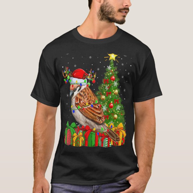 Camiseta Sparrow Bird Navidad (Anverso)