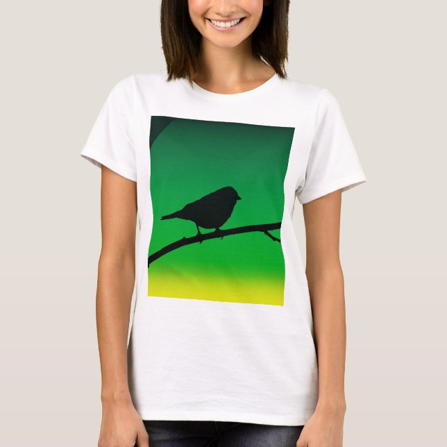 Camiseta Sparrow Silhouette On Limonene (Anverso)