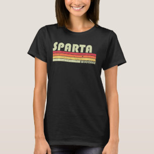 Camiseta Sparta Wi Wisconsin Funny City Home Roots Retro 7