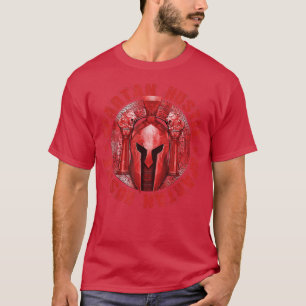Camiseta Spartan Hustle Red Workout Sparta Gladiator Motiv