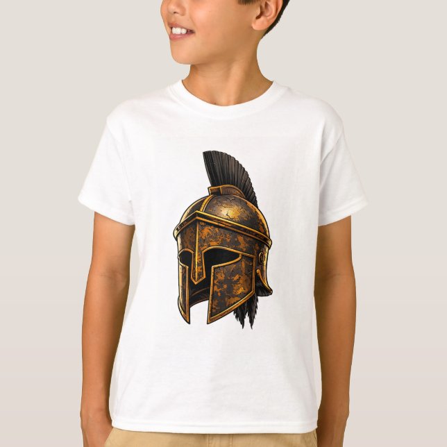 Camiseta Spartan Warrior Helmet T-Shirt (Anverso)