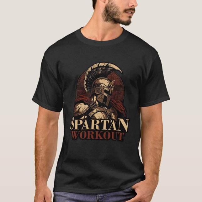 Camiseta Spartan Workout Sparta Motivation Greek Gladiator  (Anverso)