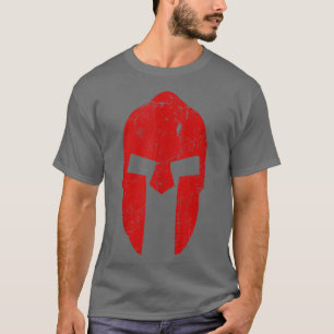 Camiseta SpartanRace Design Warrior Helmet Gym Motivation S