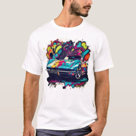 Camiseta Spatter & Graffiti Sports Car Men's T-Shirt
