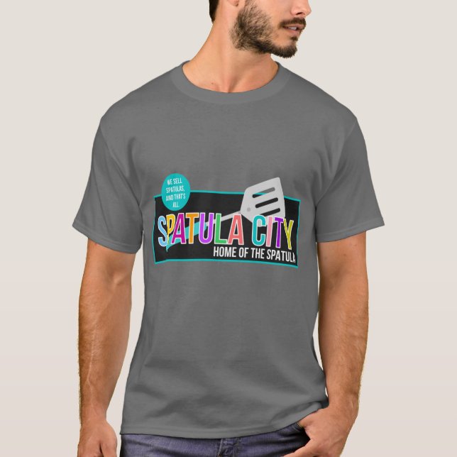 Camiseta Spatula City divertido (Anverso)