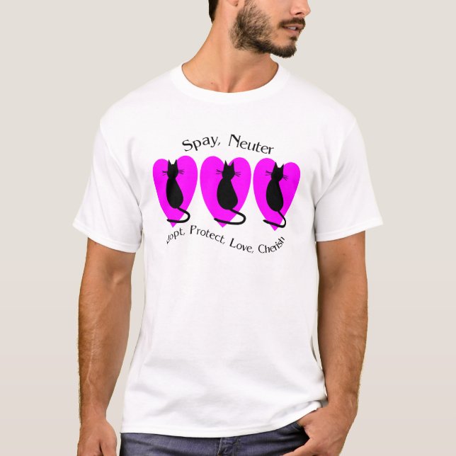 Camiseta Spay el neutro adoptan protegen--Regalos del (Anverso)