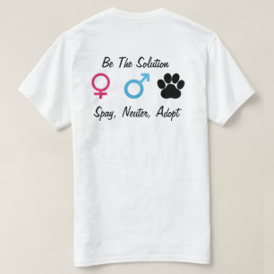 Camiseta Spay, neutralice, adopte