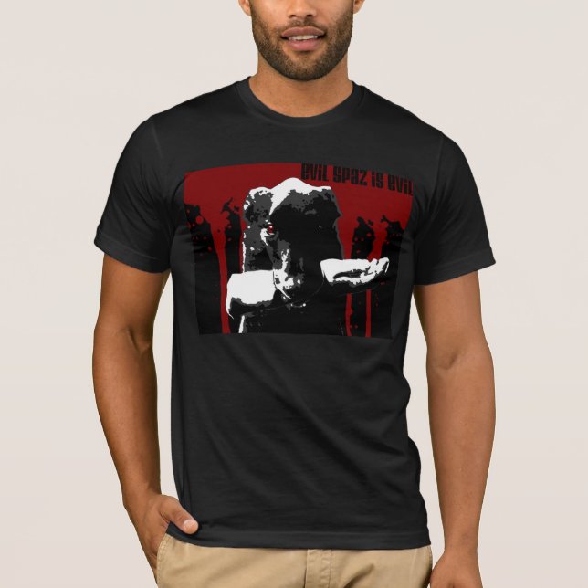 Camiseta Spaz malvado es malvado (Anverso)