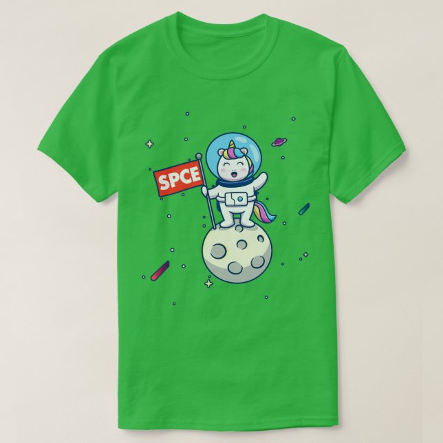 Camiseta SPCE to the Moon Unicorn Astronaut (Diseño del anverso)