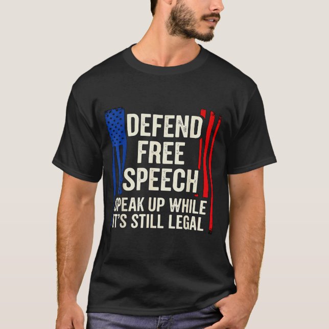 Camiseta Speak Up While It’s Still Legal Human Dom Rights J (Anverso)