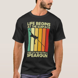 Camiseta Spearfisher Vintage Apnoe Diver liberando a Spearf