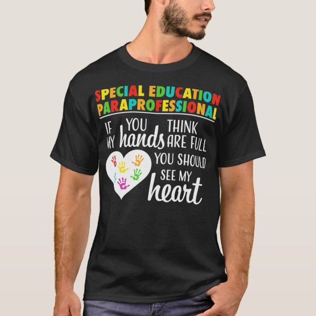 Camiseta Special Education Paraprofessional Cute Appreciati (Anverso)