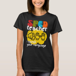 Camiseta Special Education Sign Language SPED Teacher 