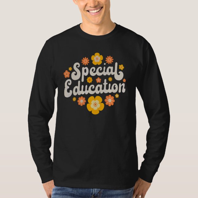 Camiseta Special Education SPED Teacher Speducator Flower R (Anverso)