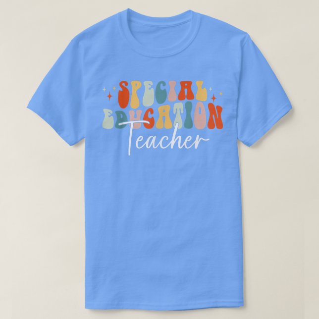 Camiseta Special Education Teacher Fall Vibes Autumn Leaves (Diseño del anverso)