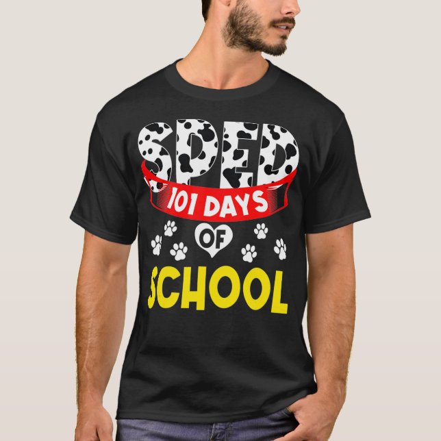 Camiseta Special Education Teacher Sped Ed Happy 101 Days S (Anverso)