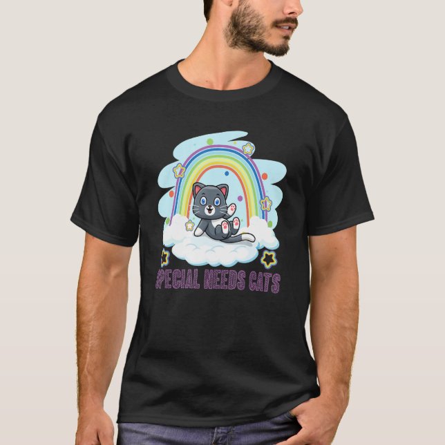 Camiseta Special Needs Cats Rainbow (Anverso)