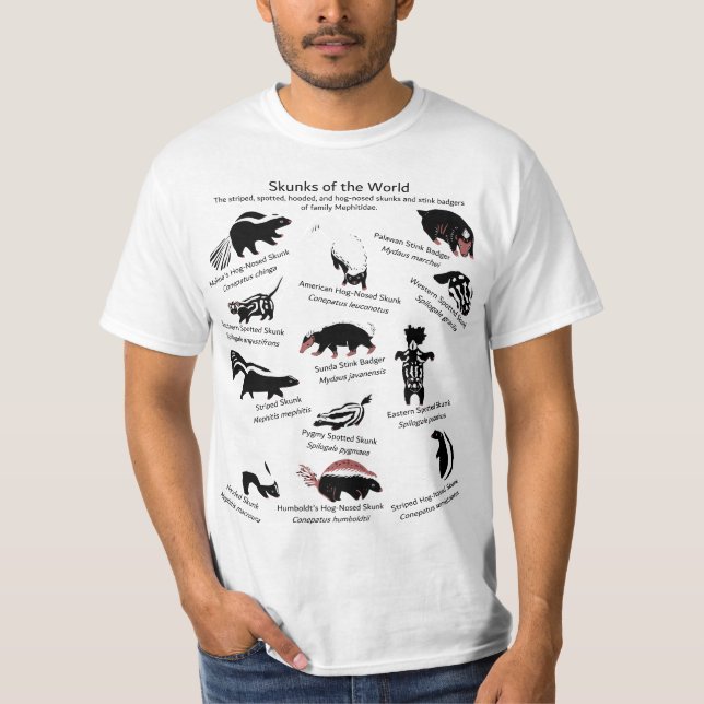 Camiseta Species of Mephitidae  (Anverso)