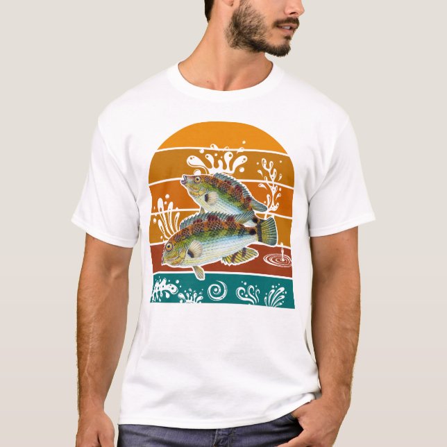 Camiseta Speckled Sea Trout Retro Fishing Gift (Anverso)